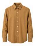 Classic Cotton Casual Shirt – Caramel Brown