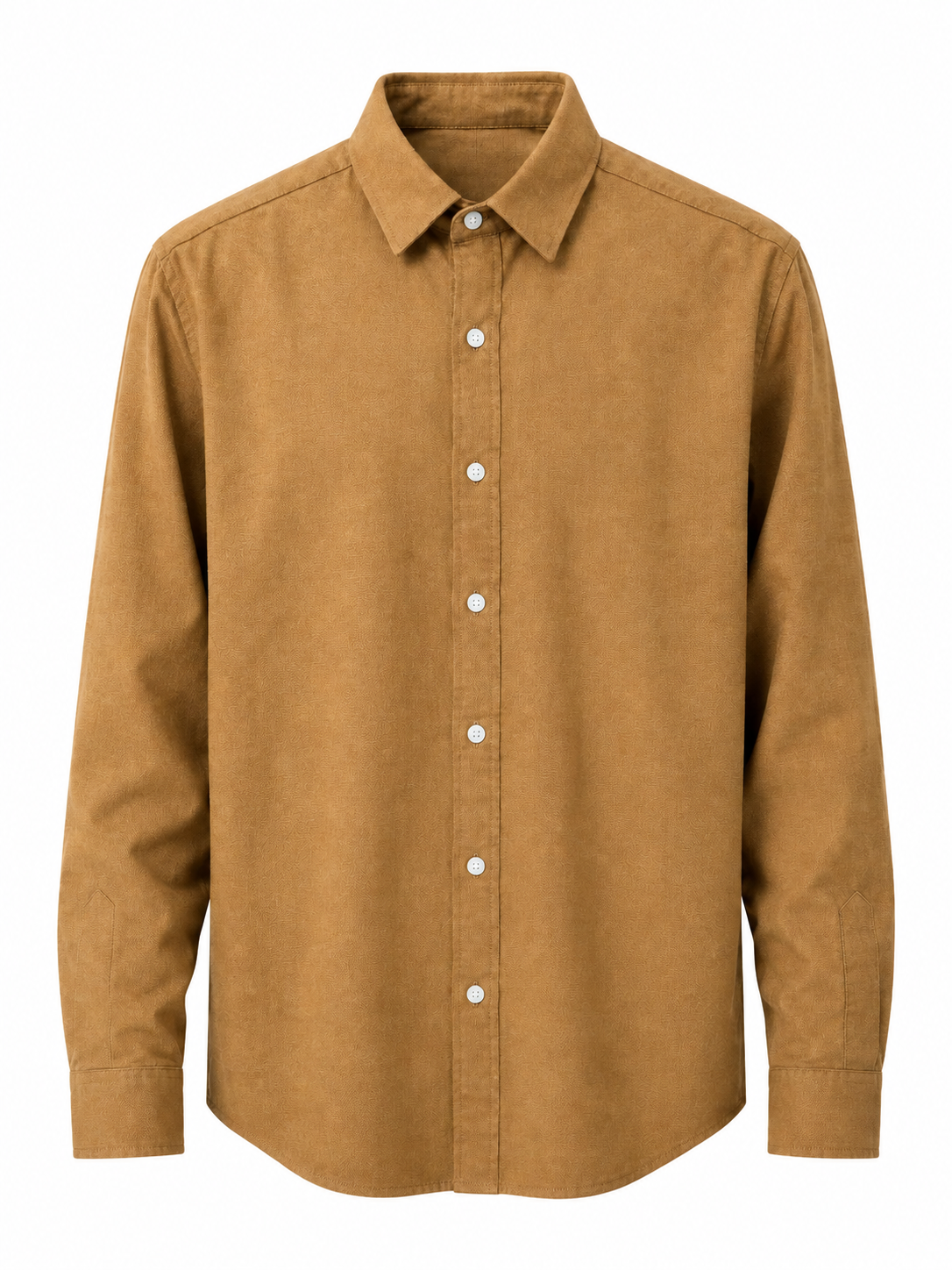 Classic Cotton Casual Shirt – Caramel Brown