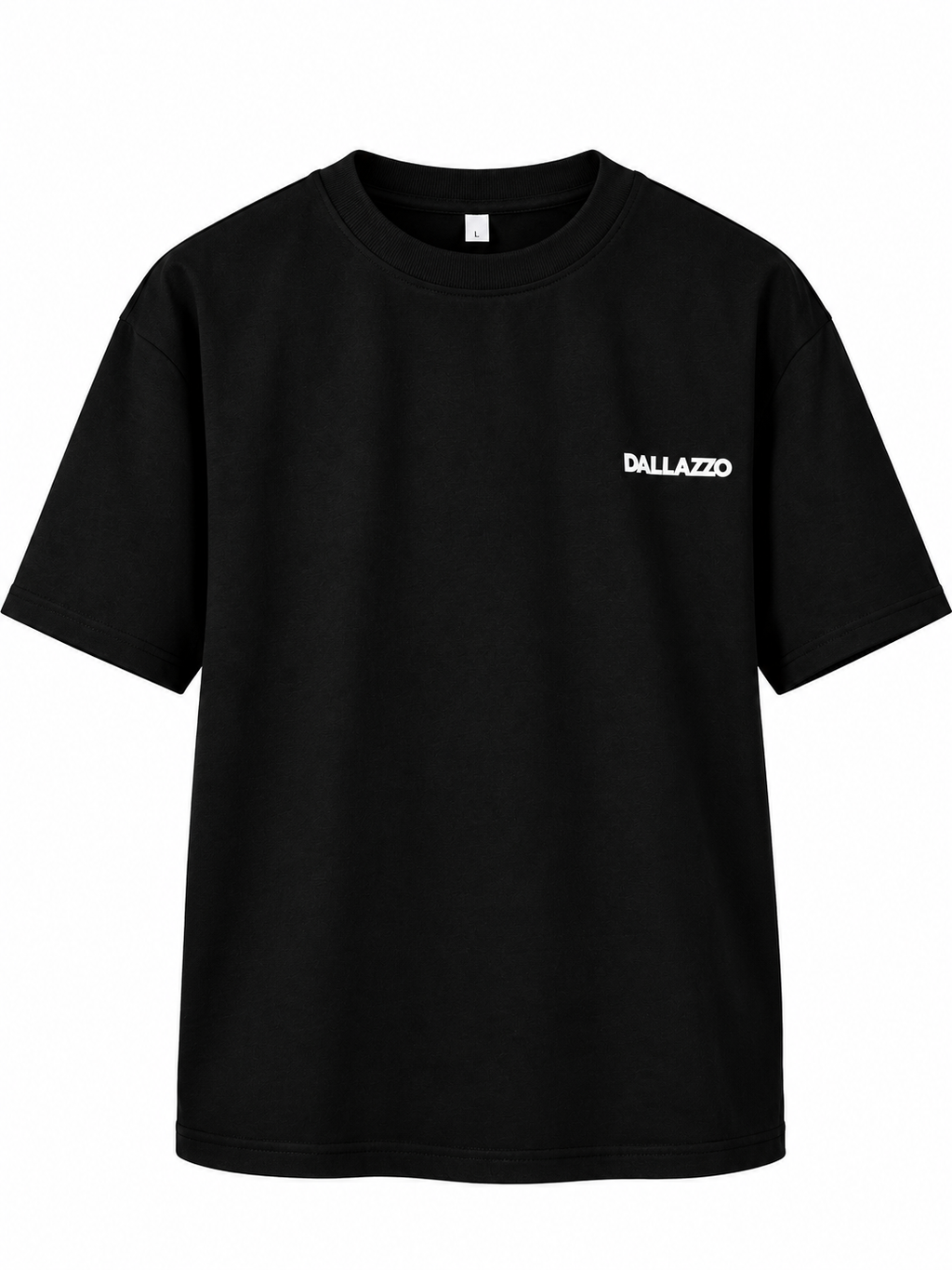 Dallazzo Black Oversized T-Shirt – Premium Cotton Streetwear