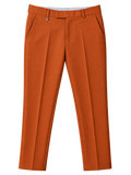Classic Rust Bootcut Formal Pants
