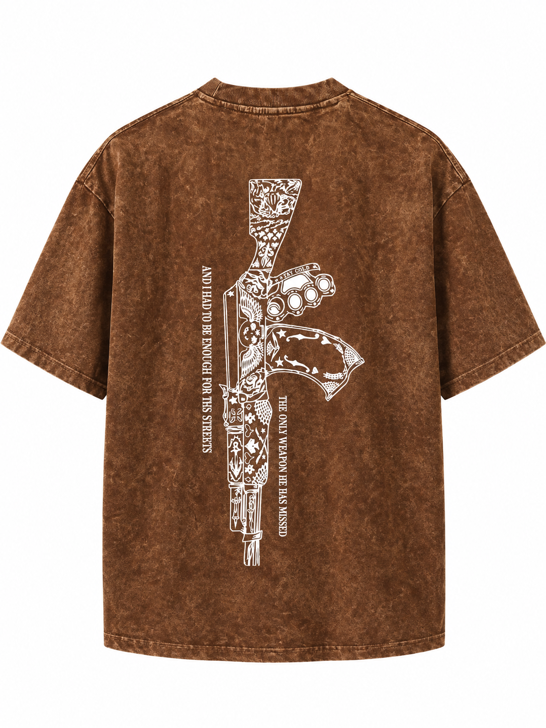 Brown Acid Wash Oversized T-Shirt – Vintage Streetwear