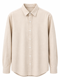 Classic Beige Full-Sleeve Casual Shirt