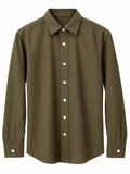 Classic Brown Full-Sleeve Casual Shirt