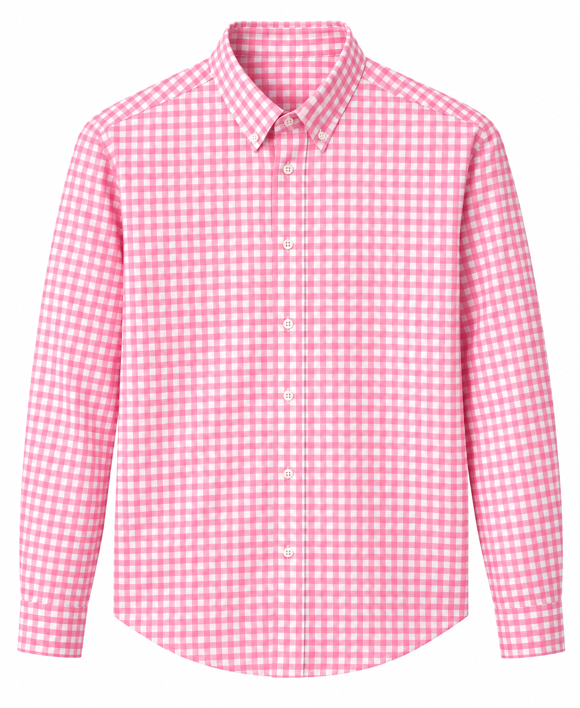 Pink & White Checkered Casual Shirt